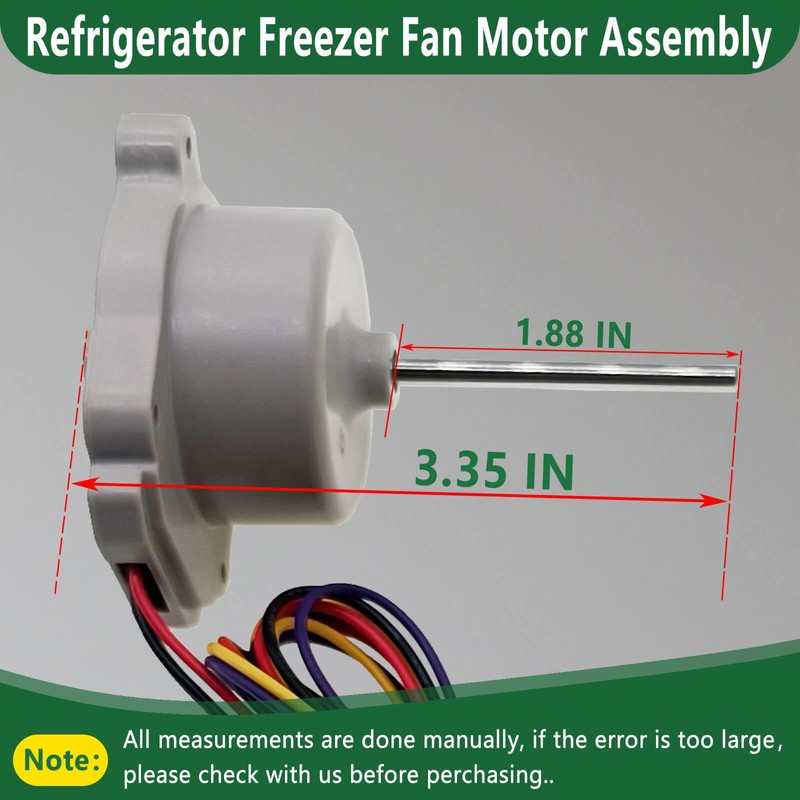 EAU65058318 Refrigerator Freezer Fan Motor Assembly DC12V 1A Fit for