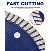 OSTEK 3Pcs Super Thin 4.5" Turbo Porcelain Tile Blade,Diamond Tile