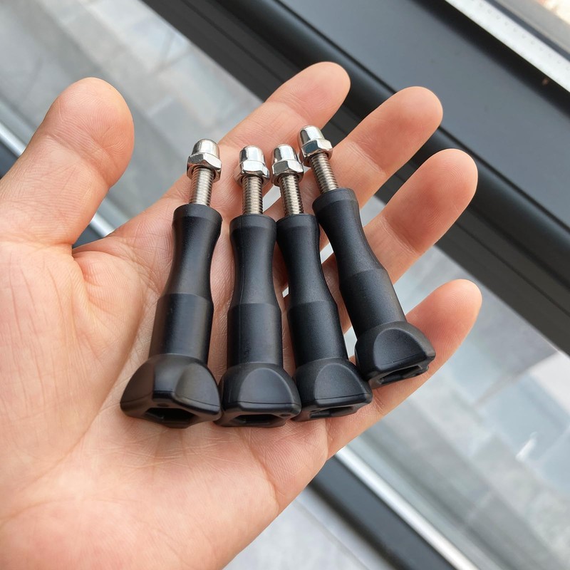 HSU 4pcs Longer Thumb Screw for GoPro, Extension Length Camera
