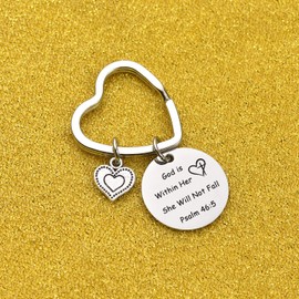 7RVZM first communion Gift Daughter Jewelry Best Friend Gift Goddaughter Gift Granddaughter Gift baptism Keychain godchild Gift Christening Gift Christian Keychain Religious Keychain