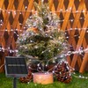 PCORES 20FT 200LED Solar String Lights, Outdoor Waterproof 8 Modes,
