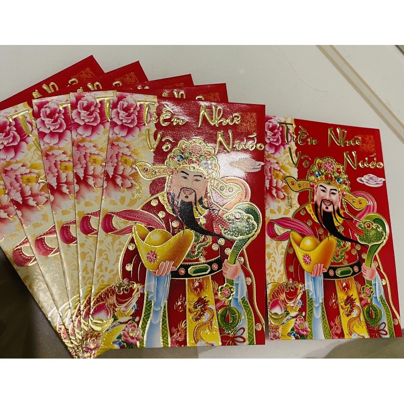 Unbranded 6 Red Chinese New Year Envelopes Lucky Money "Best