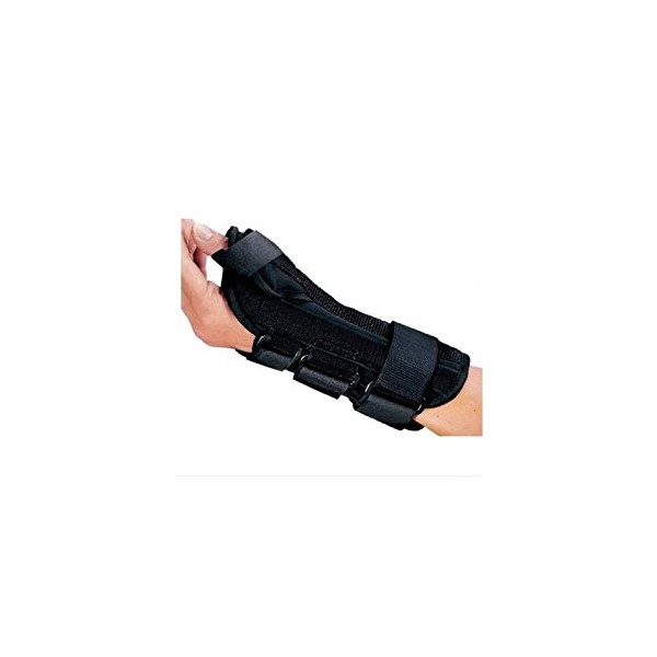 DJO ProCare ComfortFORM Wrist Splint With Abducted Thumb Foam / Lycra Right Hand Black Medium - qty : 1