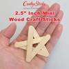 1000 Sticks, Mini Size Natural Wood Craft Popsicle Sticks 2.5