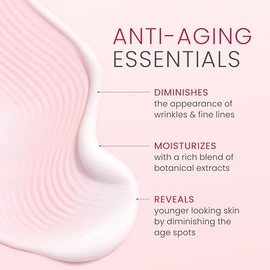 Crema anti-arrugas con Aloe vera y extracto de Uva, 1.69Oz/50ml