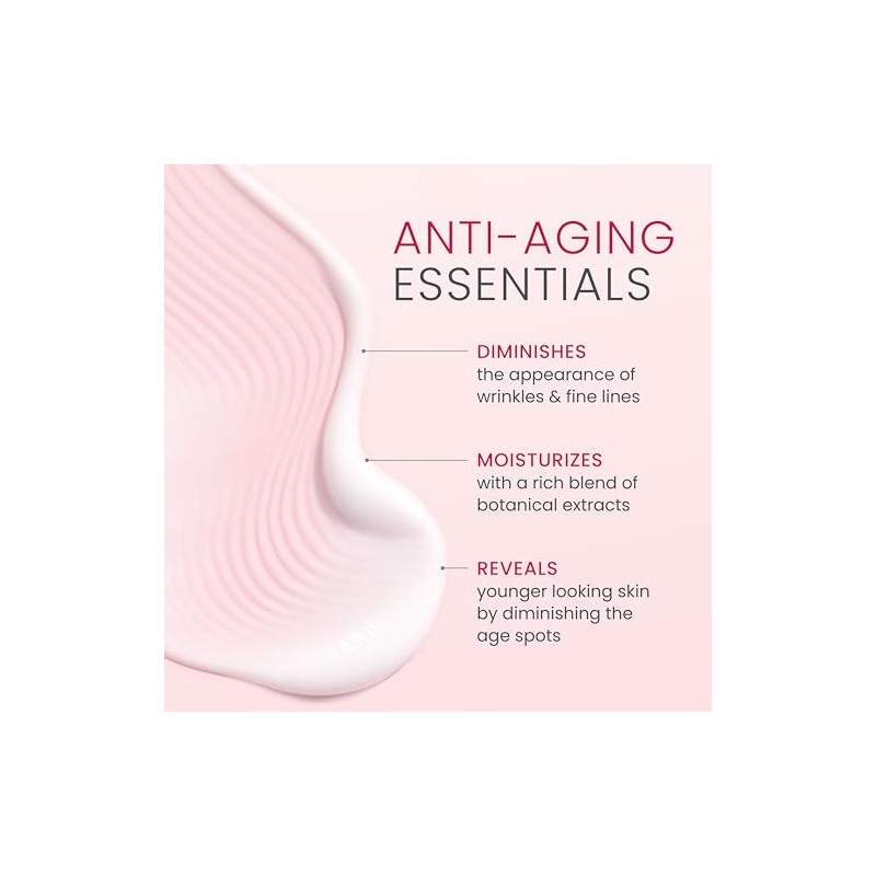 Crema anti-arrugas con Aloe vera y extracto de Uva, 1.69Oz/50ml