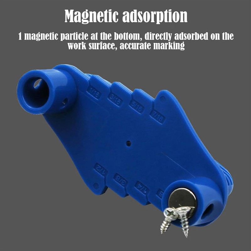 Scribe Tool Woodworking,Center Finder Tool,All-in-One Wood Scribe Tool,Multi-Function Center Finder