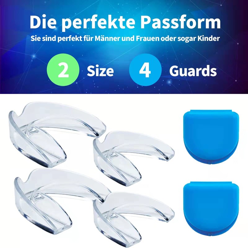 4 x Teeth Splint Grinding, AMHANDER Comfortable Bite Splint, Grinding