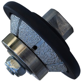 STADEA Diamond Profile Wheel/Profile Grinding Wheel 45 degree/Bevel 10 MM 3/8" high for Grinder Polisher Tile Granite marble Concrete Shaping/Diamond Profiling