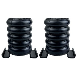 SSR-610-47 Rear Suspension Air Helper Springs Fit for Nissan Frontier Titan Toyota Tacoma Tundra Hilux Mitsubishi Triton, Rear Suspension Air Helper Springs Black