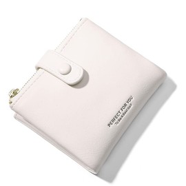 LZSXDWXY Women's Purse, PU Leather Wallet, Small Purse for Women, Z-white, Simplicity