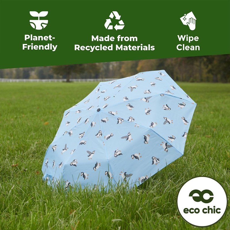 ECO CHIC Automatic Umbrella Windproof Strong Compact Folding Travel Umbrella