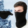 High-Quality All-in-One Winter Sports Neck Warmer with Fur Lining and Breathing Hole Practical Wine free/FREE