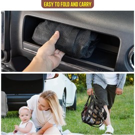 Queryifv Luggage Net Storage, Car Roof Luggage Net with 2 Hooks, Car Blanket Roof Storage Net, Universal Mesh Bag, Car Luggage Net Storage for Four Roof Armrests, SUV, Jeep, Van