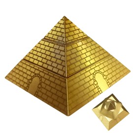 NBZOSENG Fidget pyramid Toys,Gyroscope,Solid Pure Brass Pyramid,Feng Shui Decor for Luck&Health,Christmas Desk accessories,anxiety relief items,cool gadgets,fidget spinner toys for adults,desk toys-1p