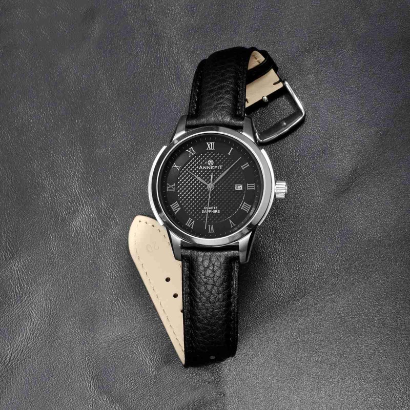 [ANNEFIT] 16mm/18mm/19mm/20mm/22mm Genuine Leather Top Grain Leather Quick Release Stitched