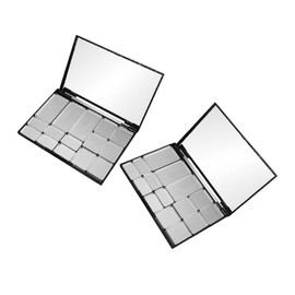 OHPHCALL Magnetic Eyeshadow Palette 2pcs Diy Makeup Palette with Empty Pans Makeup Powder Pan