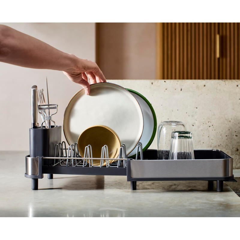 Joseph Joseph Extend Slim Steel Expandable Dish Drying Rack with