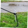 Gatuida 4 Pcs Heavy Duty Carbon Steel Tent Stakes Galvanized