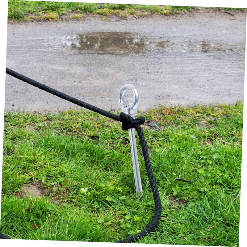 Gatuida 4 Pcs Heavy Duty Carbon Steel Tent Stakes Galvanized