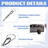 4PCS Guitar Key Holder,Guitar Plug Keyrings,Guitar Amp Key Hooks,Guitar Plug