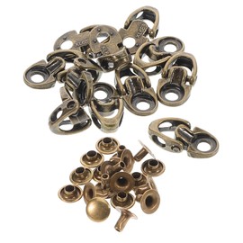 Beavorty 20pcs Alloy Boot Hooks Durable Metal Eyelets for Shoe Lace Repair Easy DIY Outdoor Sports Accessories Multi Functional Lace Buckles for Boots and Shoes