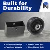 Bobco Metals 4" Cast Iron V Groove Wheel - Roller