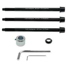 DCOMA 12x142mm Adapter Compatible with Wahoo KICKR SNAP, Supports 12mm Thru-Axle Rear Dropouts (142mm Width), Manufacturing of High-Strength Materials, Contains All Necessary Kits and Tools