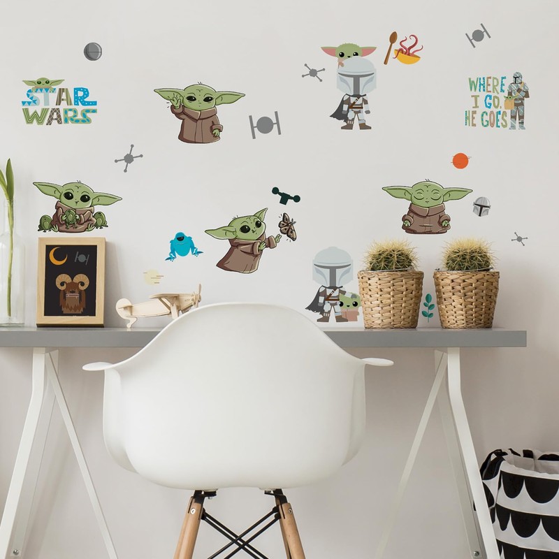 RoomMates The Child Illustrated Peel and Stick Wall Decals green,