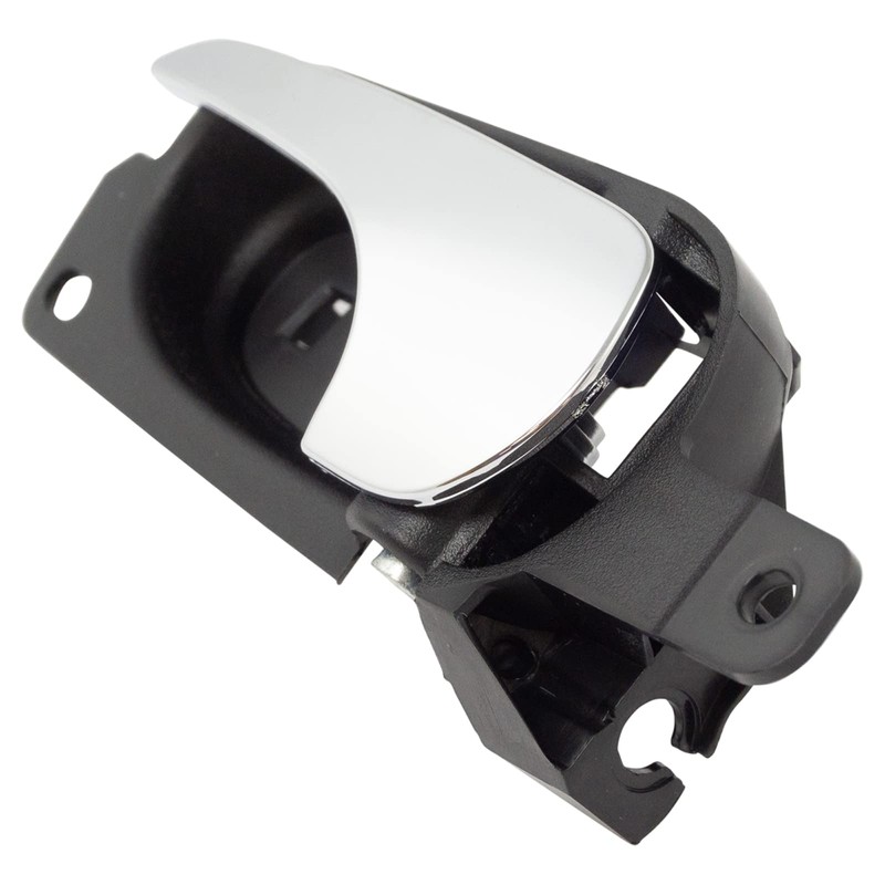 TRQ Front Left Interior Door Handle Chrome & Black Drivers