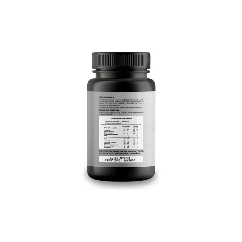 Nmn Complex Naima Plus Suplemento Nicotinamida Mononucleótido Resveratrol