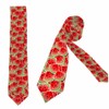 Yekiua Watermelon Men's Ties Watercolor Cute Summer Tropical Fruit Slices