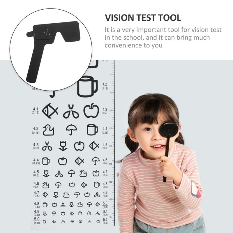 Supvox Handheld Eye Occluder Abs Black About 20X17X2cm