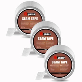 Peel and Stick Seam Tape, Repair Leaks and Restores Roof Seams and Tears, Used for Bonding Metal, Wood, EPDM, Fiberglass, and Tiles, Efficient to Use, 4 Inch x 50 Feet Roll（3 Piece）