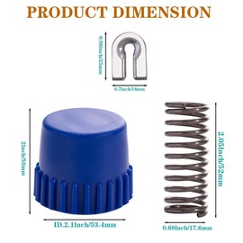Trimmer Head Repair Kit: 2Pcs 537185801 Bump Knob + 2Pcs 537186001 Spring + 4Pcs 537185902 Eyelet,Sleeve Compatible with Husqvarna T35 123L 225L 232L 322L 323L 324Lx 325L 326L 525LS 530LS 535LS