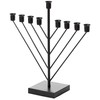 Nine Branch Electric Chabad Judaica Chanukah Menorah with LED Candle