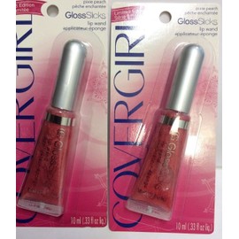 CoverGirl LOT OF 2 - CoverGirl LIMITED EDITION glossslicks lip wand PIXIE PEACH Lip Gloss