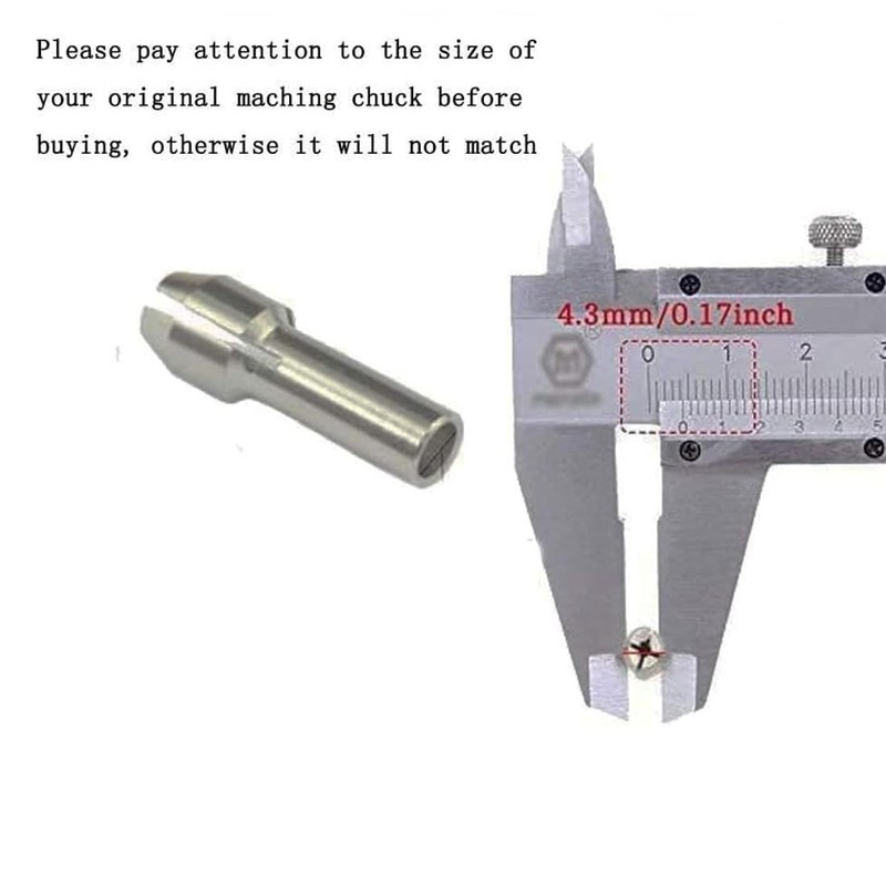 10 Pcs 1/8'' Collet Nut Set - Includes 1/8'' Collet