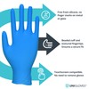 UNIGLOVES PRO.TECT Max 9N, Blue Nitrile Gloves, Size L