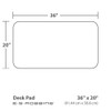 ES Robbins Everlife Desk Pad, 20"x36", Clear