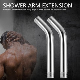 Shower Head Extension Arm,Universal Stainless Curved Forward Shower Arm Extension,G1/2" Handheld Shower Extra Hose Pipe Shower Head & Hose Extension Arm