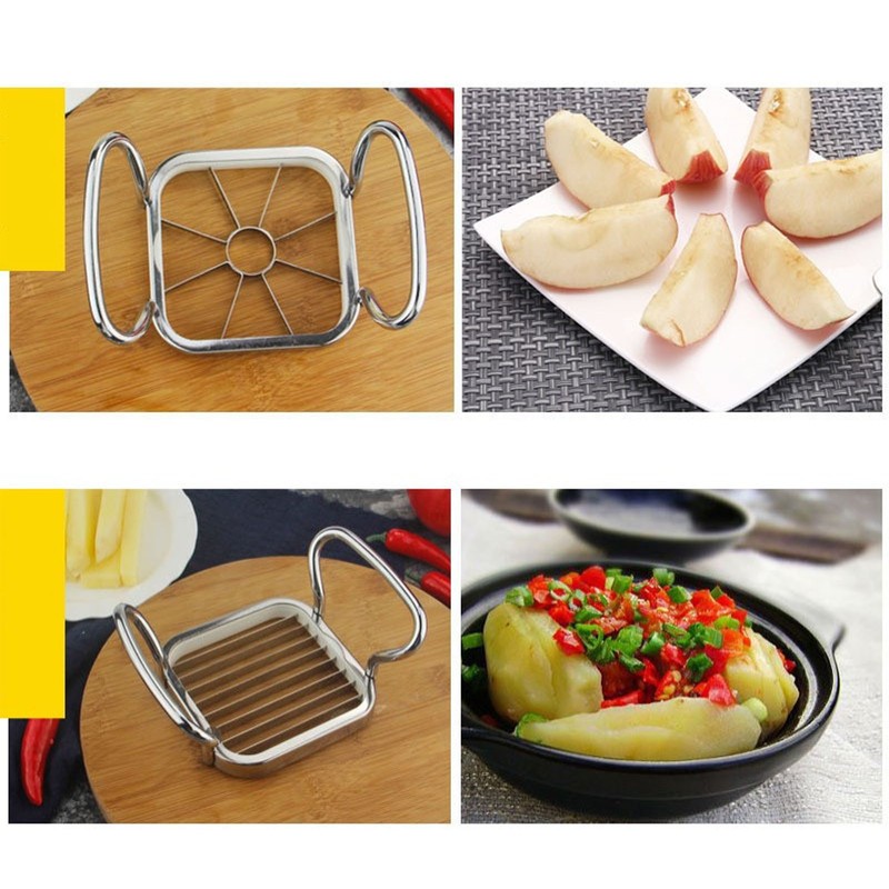 5 in 1 Multifunctional Apple Corer Cutter Stainless Steel Fruit