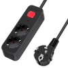 German Power Strip L-Series 2-Way with Switch 1.5 m 3G