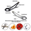 Silver Tactical Survival EDC Multi-Tool Hair Clip - Emergency Utility