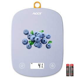 ACCT Digital Food Scale 11lb/0.1oz, Digital Kitchen Scale Weight in Grams & Oz, Cook Scale for Baking and Meal Prep, 6 Units with Tare Function, LCD Display (Purple)