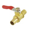 sourcingmap Ball Valve Shut-off Valve, 10mm Hose Barb to 10mm