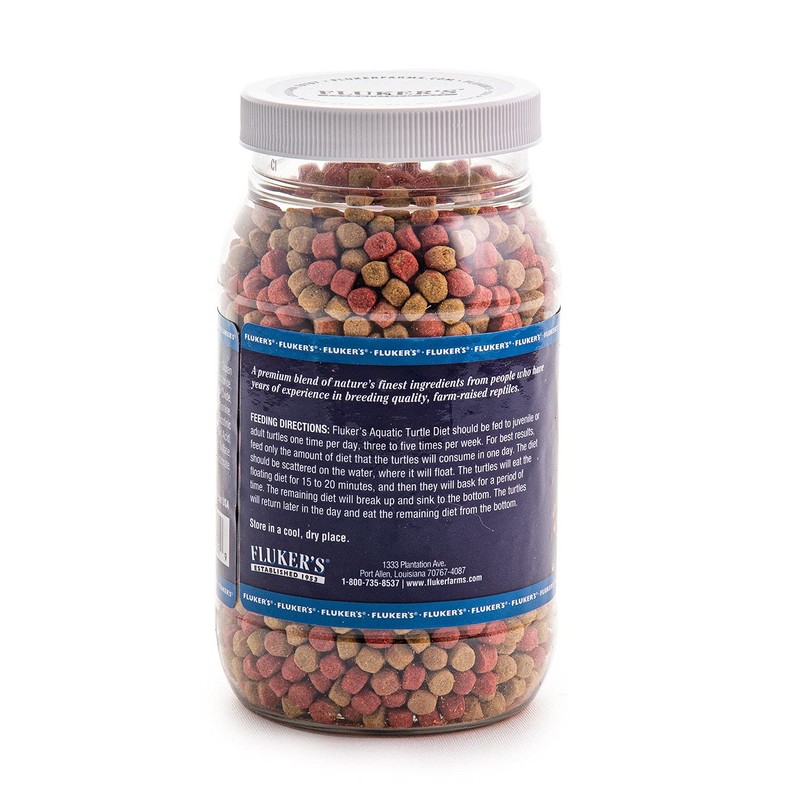 Fluker's Aquatic Turtle Diet, Food Pellets for Turtles, 8 oz