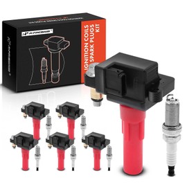 A-Premium Set of 6 Ignition Coil Pack and Iridium Spark Plugs Compatible with Subaru Outback 2010-2019, Legacy 2010-2019, Tribeca 2010-2014, 3.6L