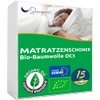 Organic Mattress Protector 160x200 cm - Certified OCS® and Oeko-TEX®