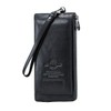 Contacts Herren echtes Leder Kreditkarte Reißverschluss Tasche Telefonhalter Clutch Geldbörse